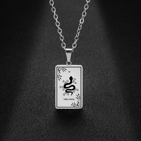 Wholesale tarot pendant pendant necklace stainless steel necklace