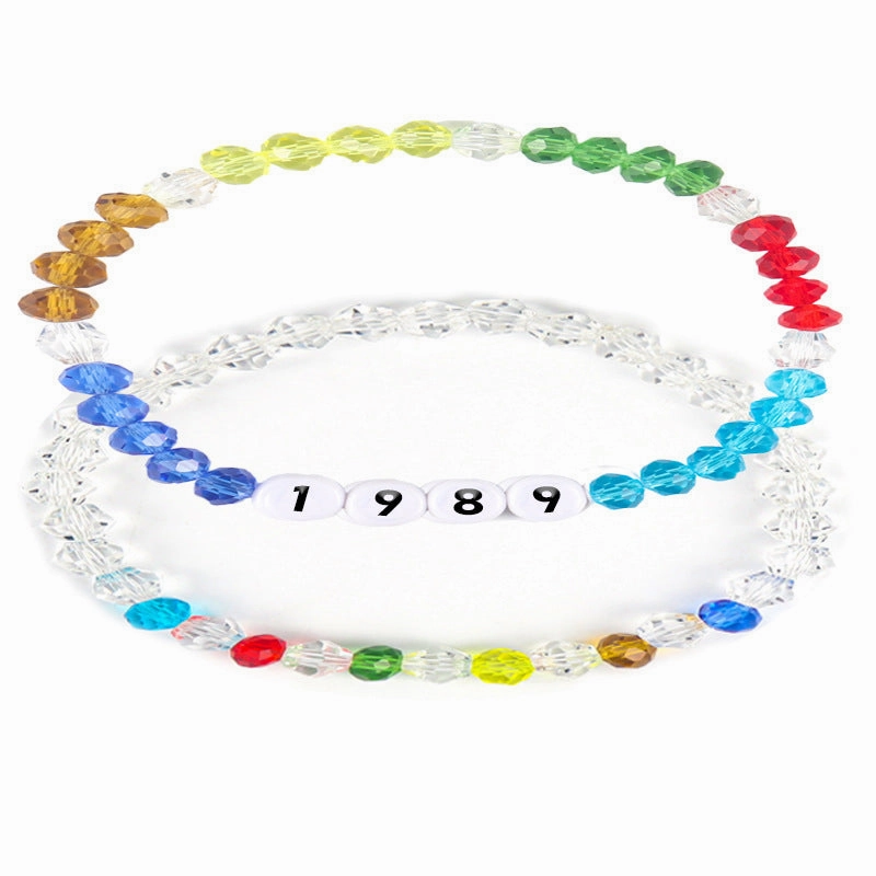 Wholesale Taylor English Name Crystal Bead Bracelet