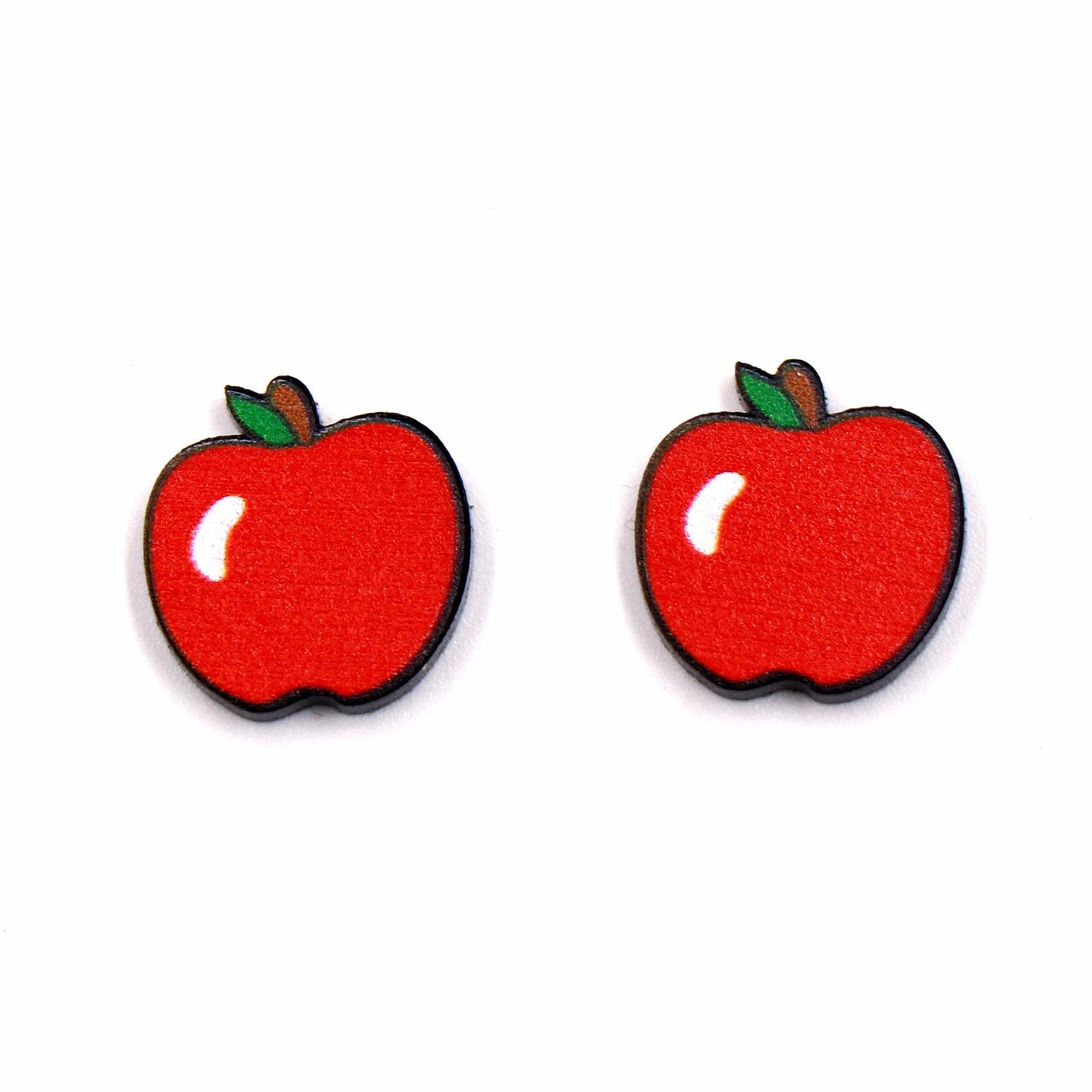 Wholesale Teacher Apple Acrylic Earrings