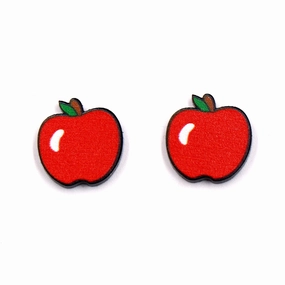 Wholesale Teacher Apple Acrylic Earrings