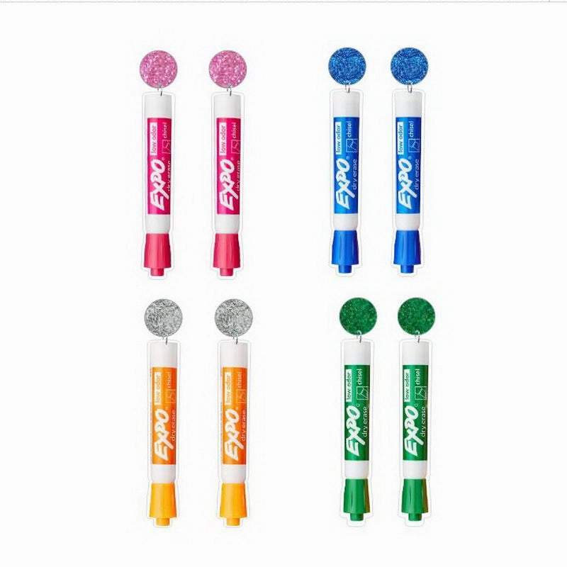 Wholesale Teacher Student Supplies Acrylic Ear Studs
