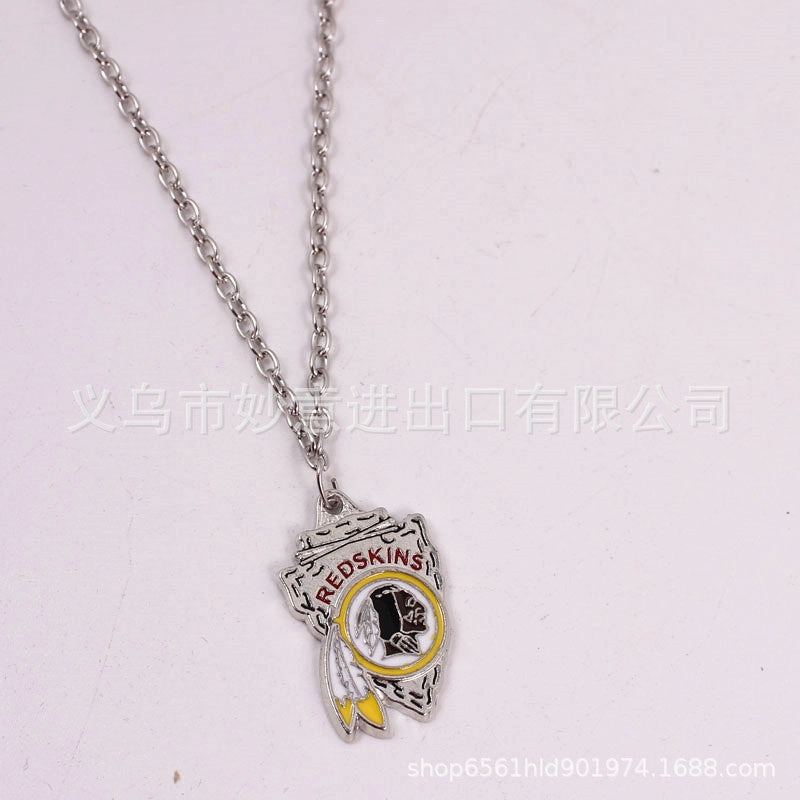 Wholesale Team Logo Dripping Triangle Necklace