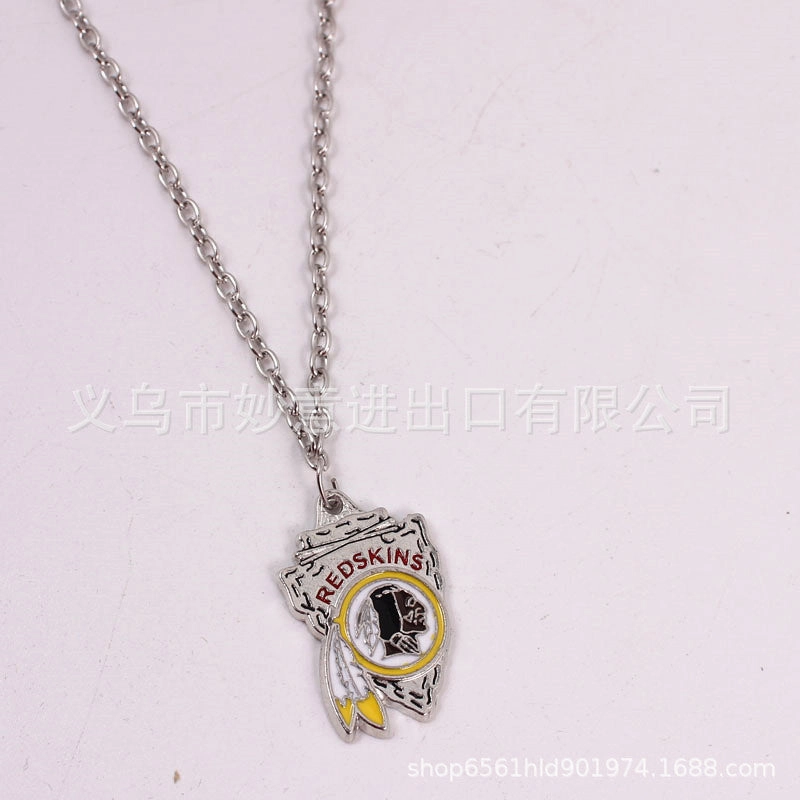 Wholesale Team Logo Dripping Triangle Necklace