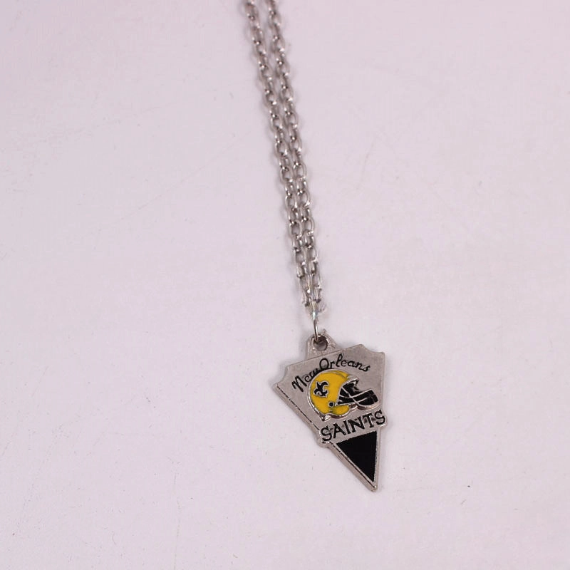 Wholesale Team Logo Dripping Triangle Necklace