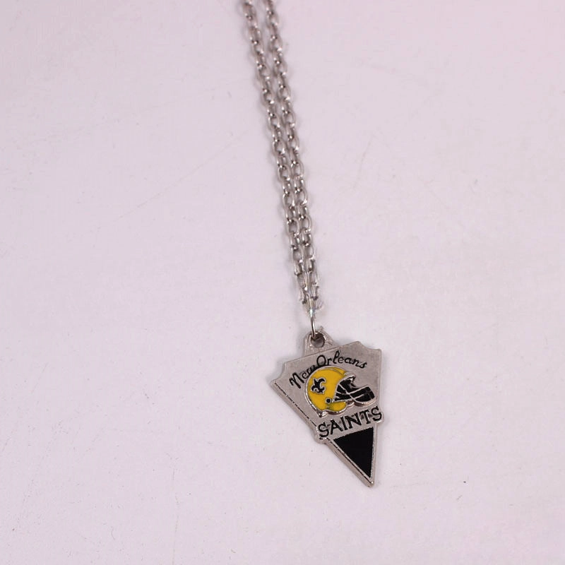 Wholesale Team Logo Dripping Triangle Necklace