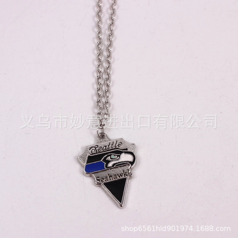 Wholesale Team Logo Dripping Triangle Necklace