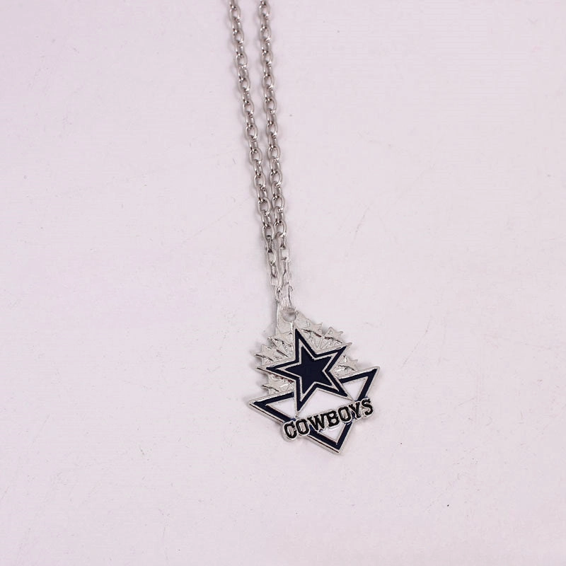Wholesale Team Logo Dripping Triangle Necklace