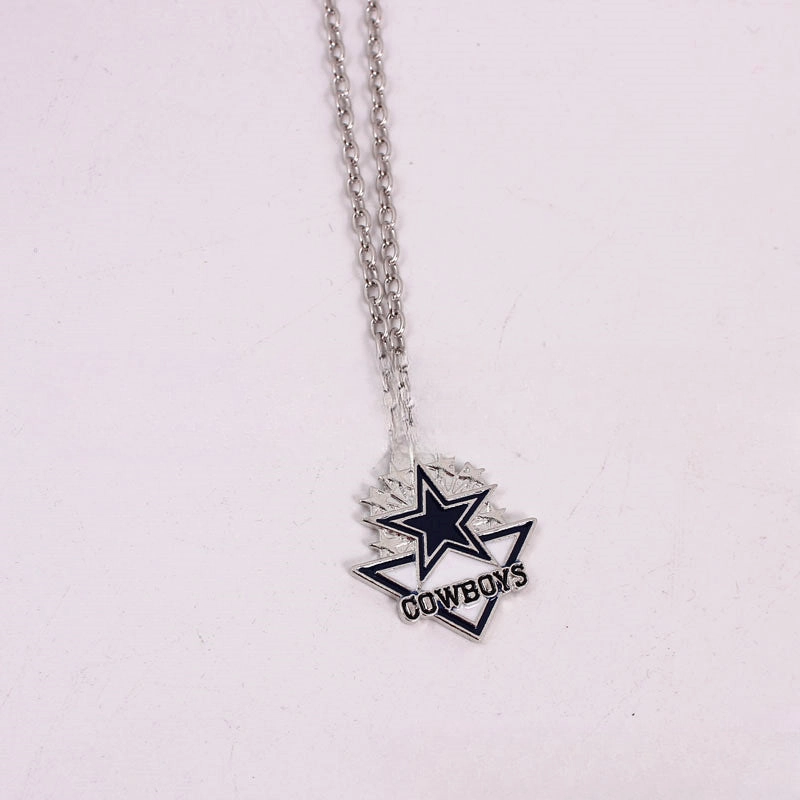 Wholesale Team Logo Dripping Triangle Necklace