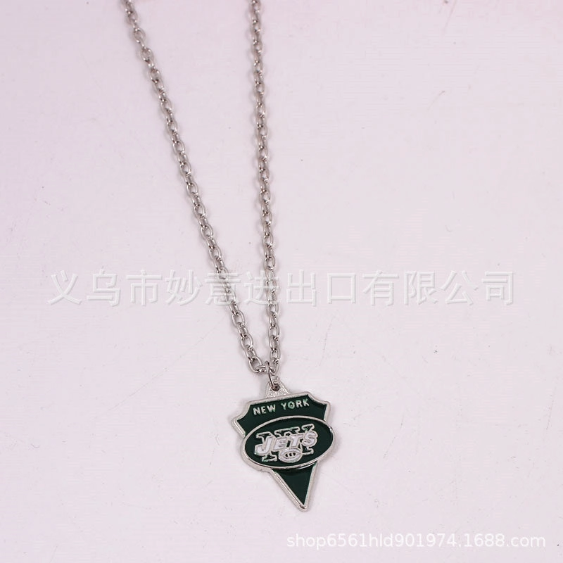 Wholesale Team Logo Dripping Triangle Necklace