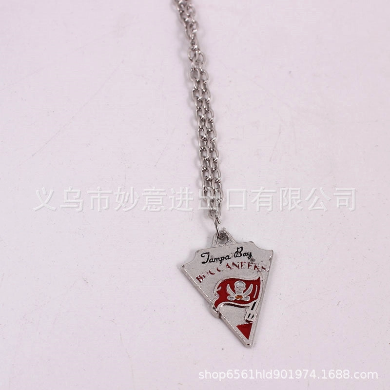 Wholesale Team Logo Dripping Triangle Necklace
