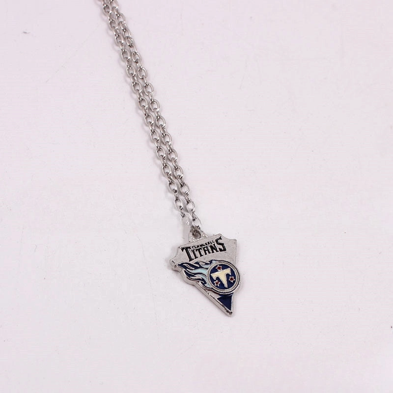 Wholesale Team Logo Dripping Triangle Necklace