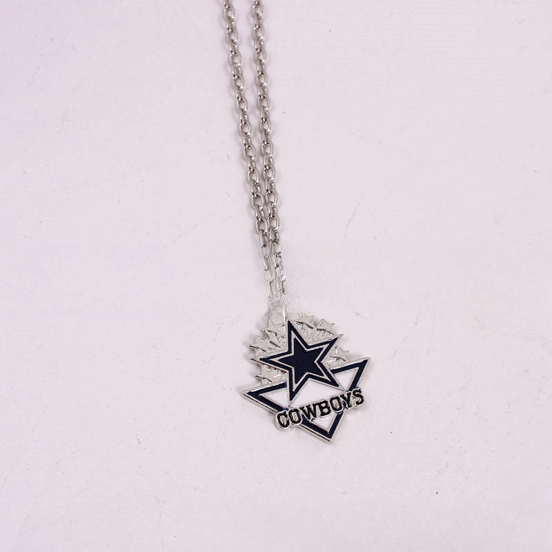 Wholesale Team Logo Dripping Triangle Necklace