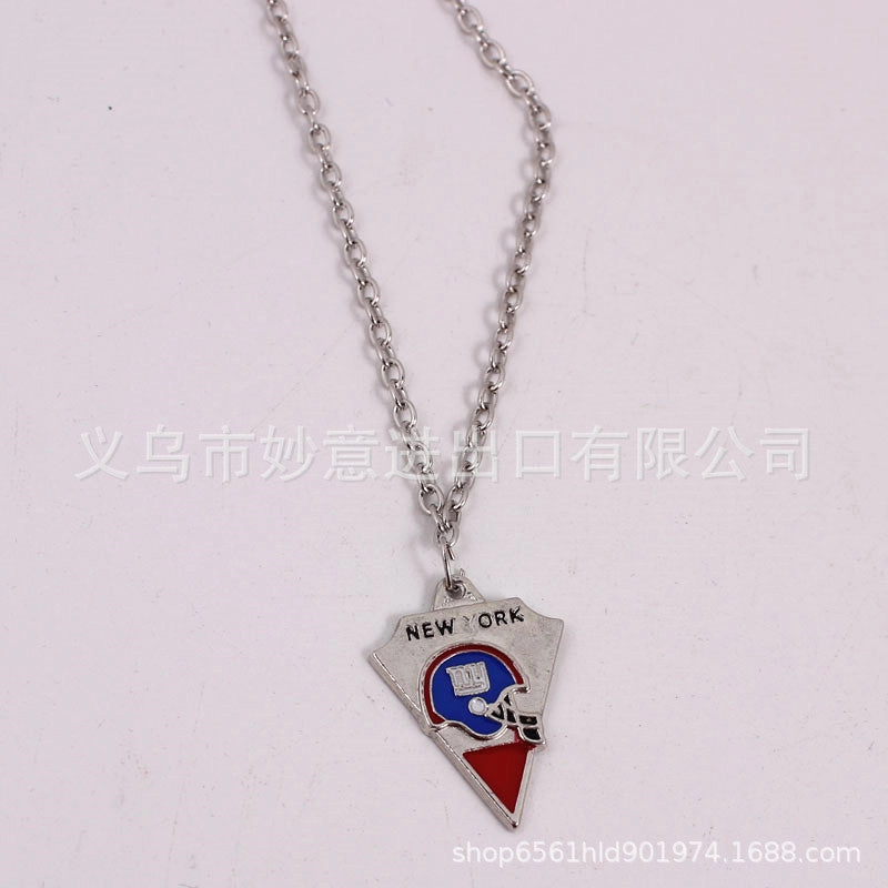 Wholesale Team Logo Dripping Triangle Necklace