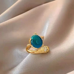 Wholesale Temperature-sensitive color-changing Fox jewelry simple Valentine's Day ring