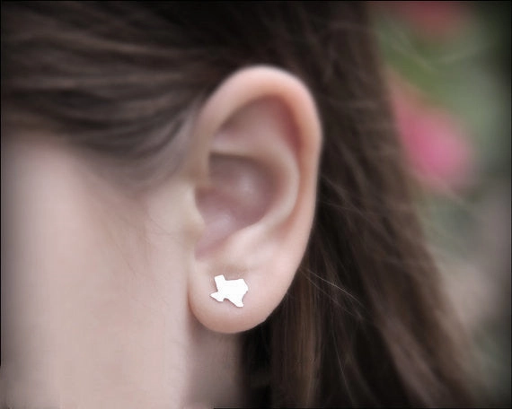 Wholesale Texas Map Stainless Steel Earrings