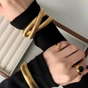 Wholesale  three-layer wide-brimmed bracelet personalized design bracelet