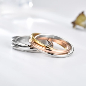Wholesale Three Lives Three Worlds Couple Stainless Steel Rings