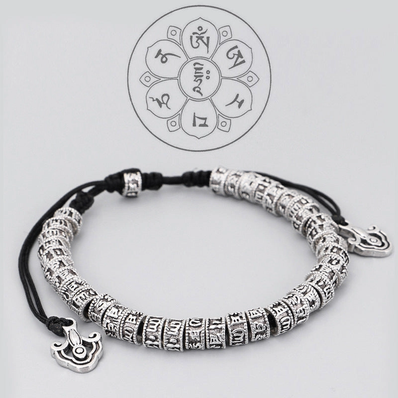 Wholesale Tibetan Six-character Motto Creative Hand-woven Rope Bracelet