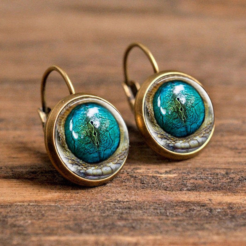 Wholesale Time Gem Animal Pattern Earrings