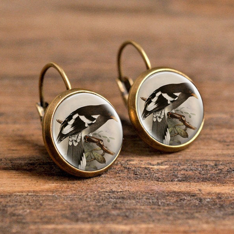 Wholesale Time Gem Animal Pattern Earrings
