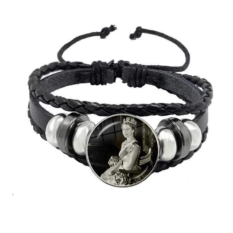 Wholesale Time Gemstone Leather Cord Bracelet