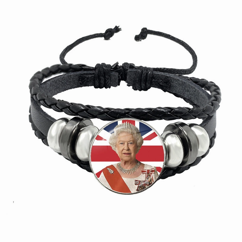 Wholesale Time Gemstone Leather Cord Bracelet