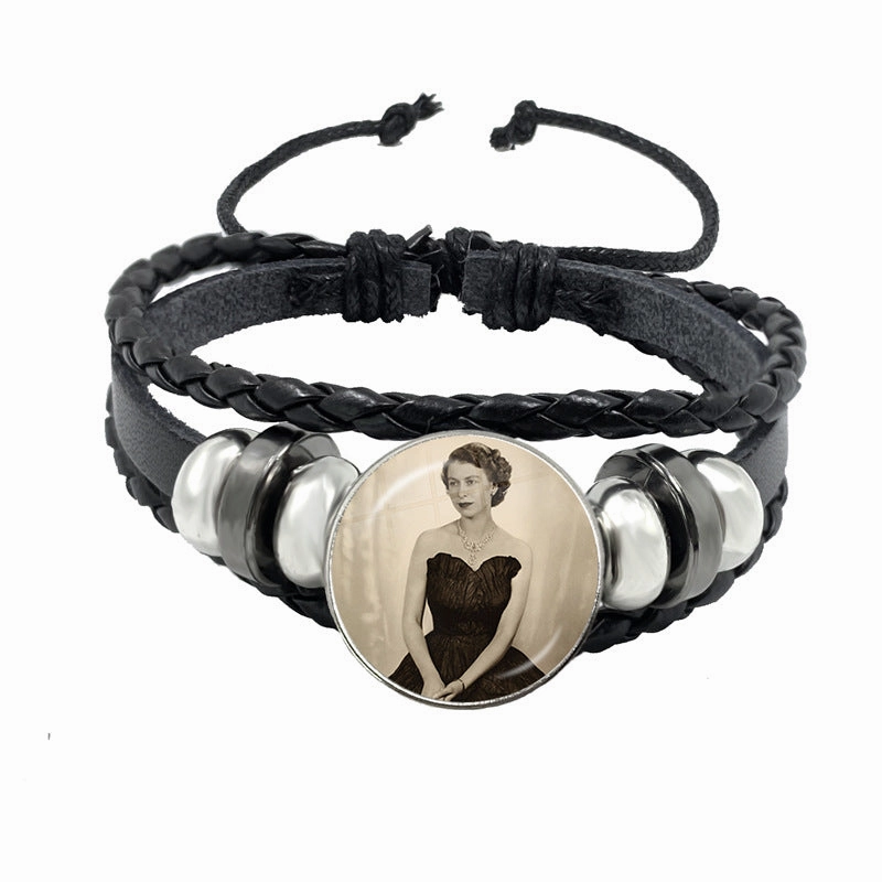 Wholesale Time Gemstone Leather Cord Bracelet