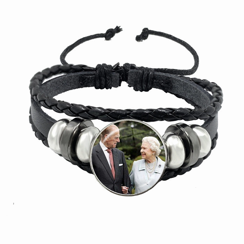 Wholesale Time Gemstone Leather Cord Bracelet