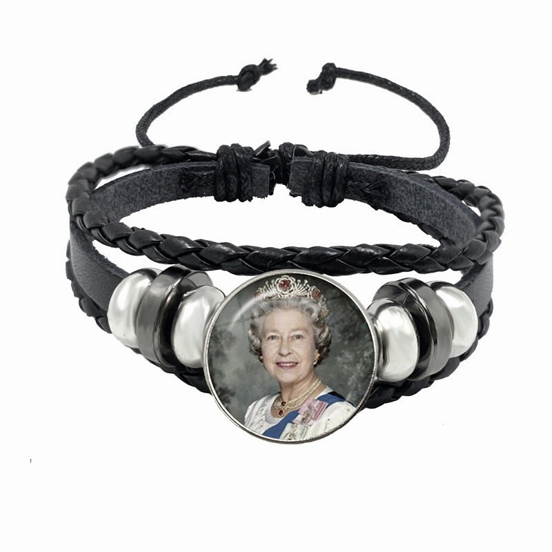 Wholesale Time Gemstone Leather Cord Bracelet
