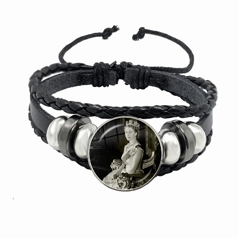 Wholesale Time Gemstone Leather Cord Bracelet