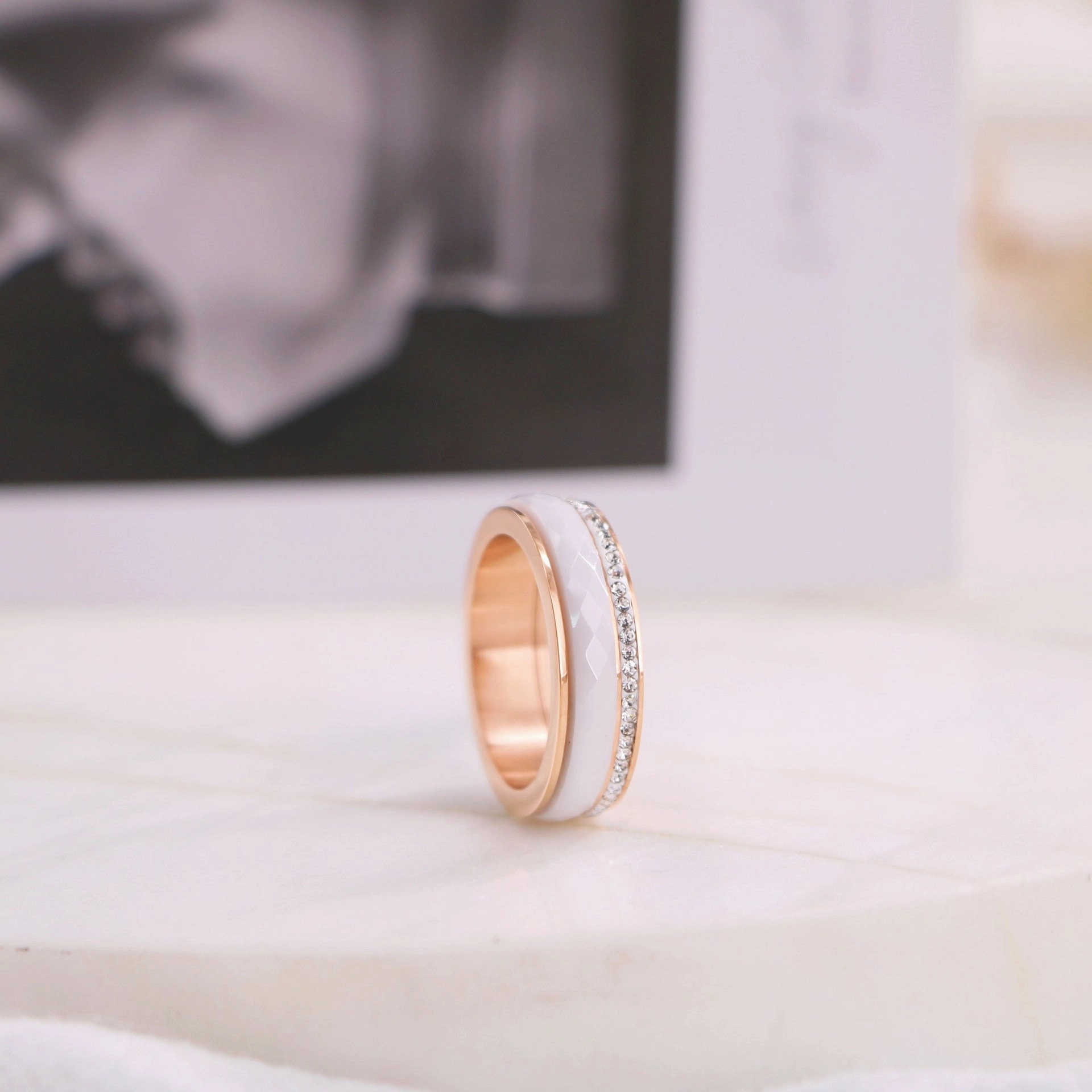 Wholesale Titanium Steel 18K Gold Devil Eye Ring