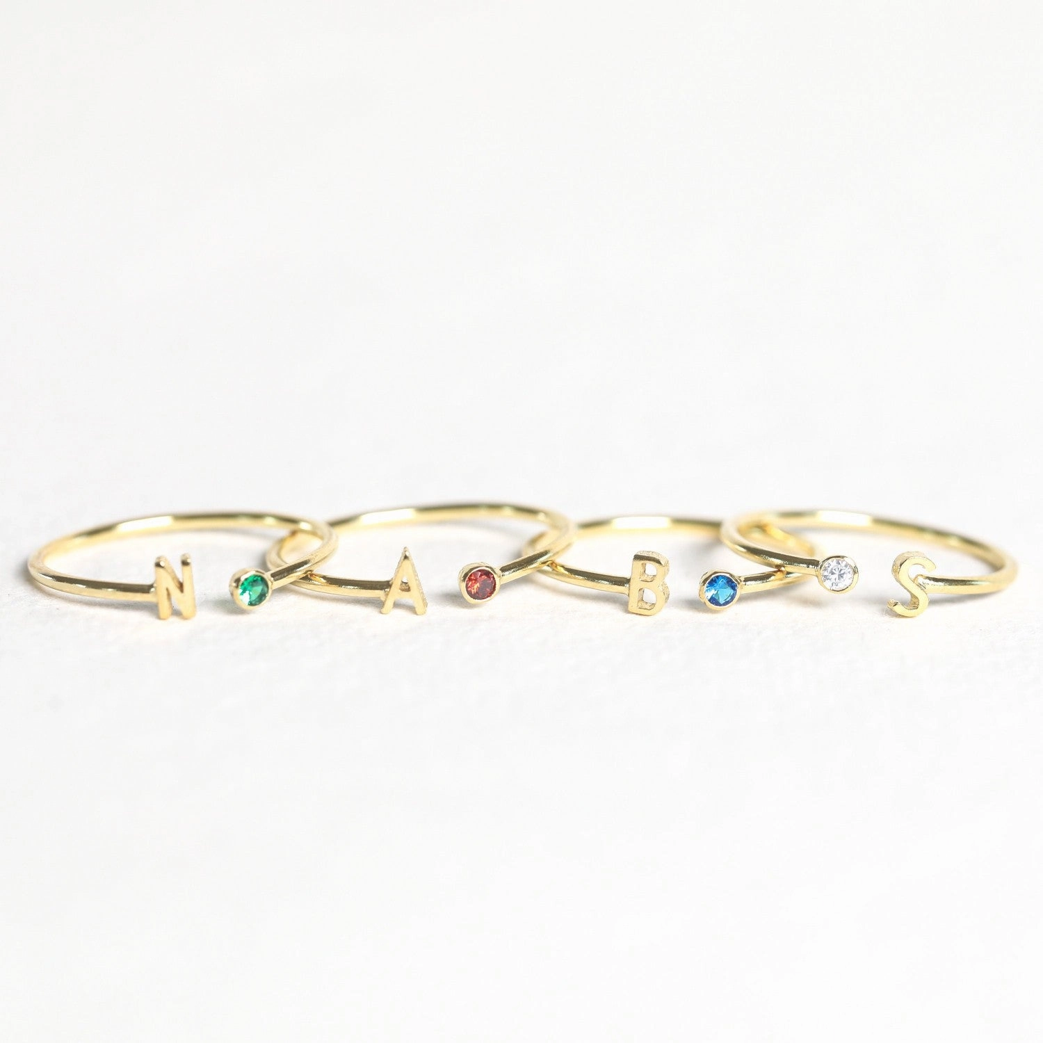 Wholesale Titanium Steel 26 Letter Open Ring