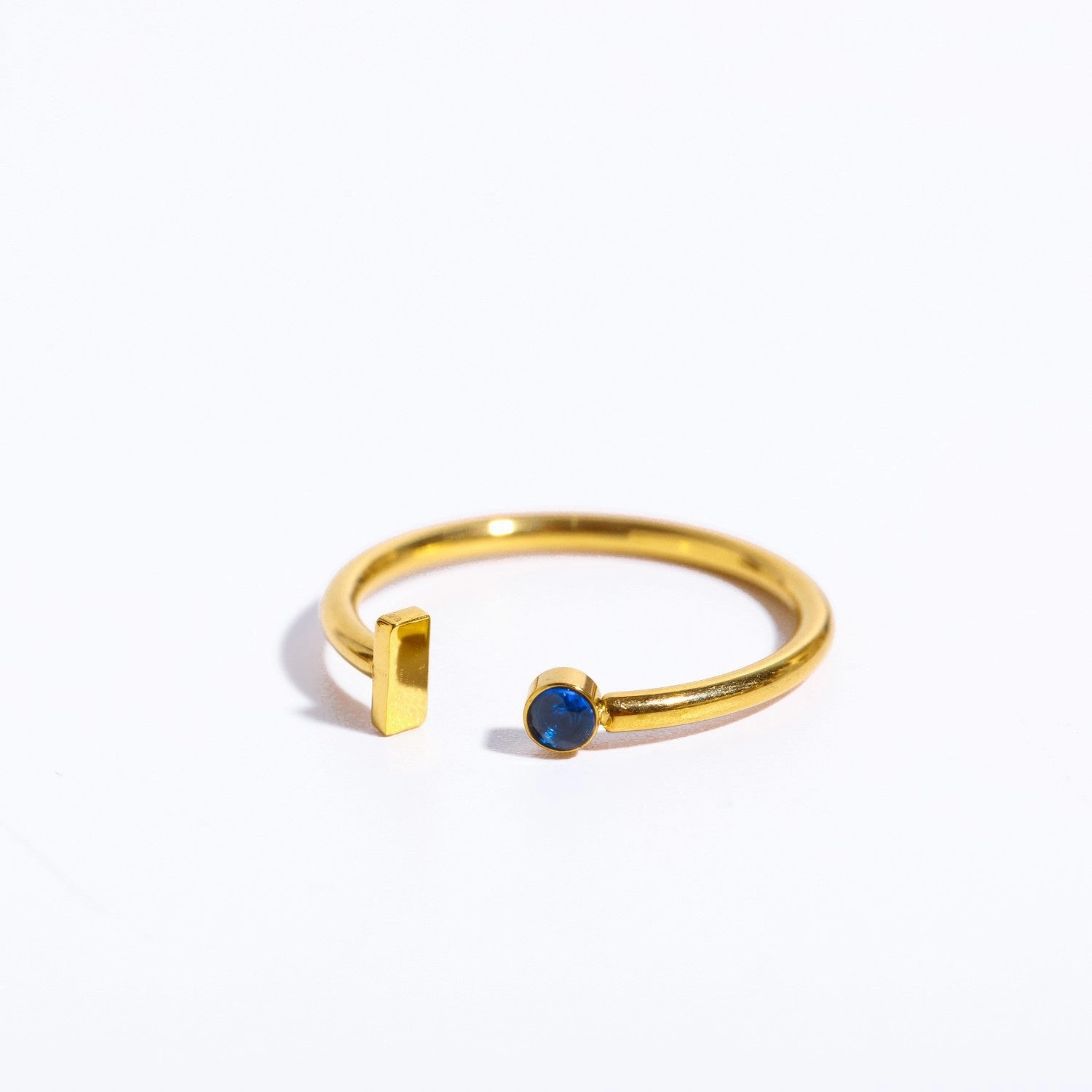 Wholesale Titanium Steel 26 Letter Open Ring