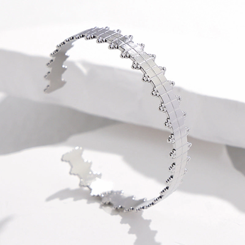 Wholesale Titanium Steel Colorfast Adjustable Stainless Steel Bracelet