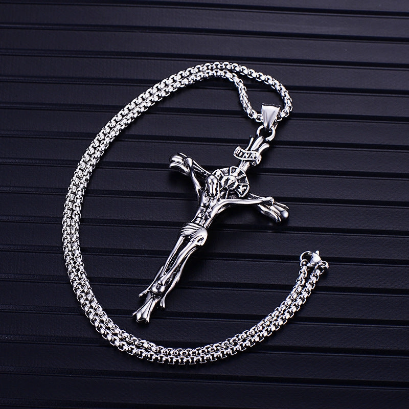 Wholesale Titanium Steel Cross Necklace