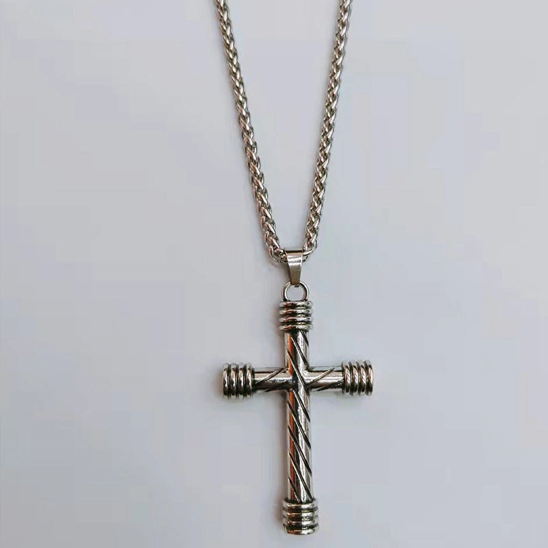 Wholesale Titanium Steel Cross Necklace