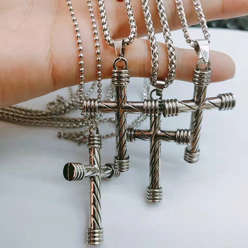 Wholesale Titanium Steel Cross Necklace
