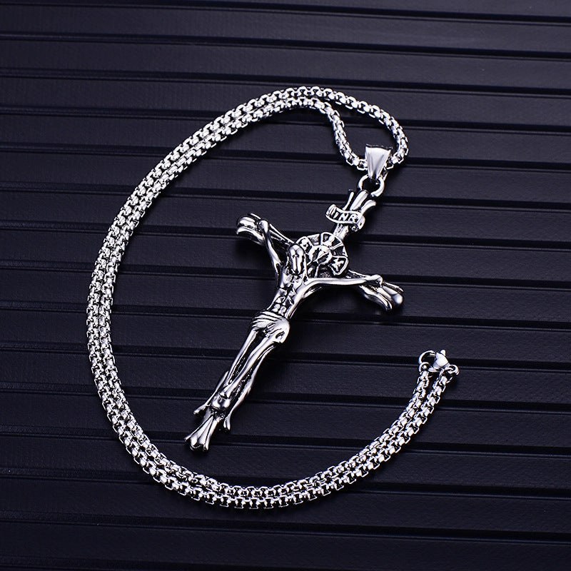 Wholesale Titanium Steel Cross Necklace