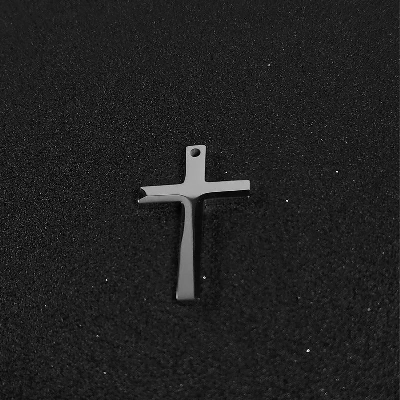 Wholesale titanium steel cross stainless steel sweater necklace women's non-fading accessories