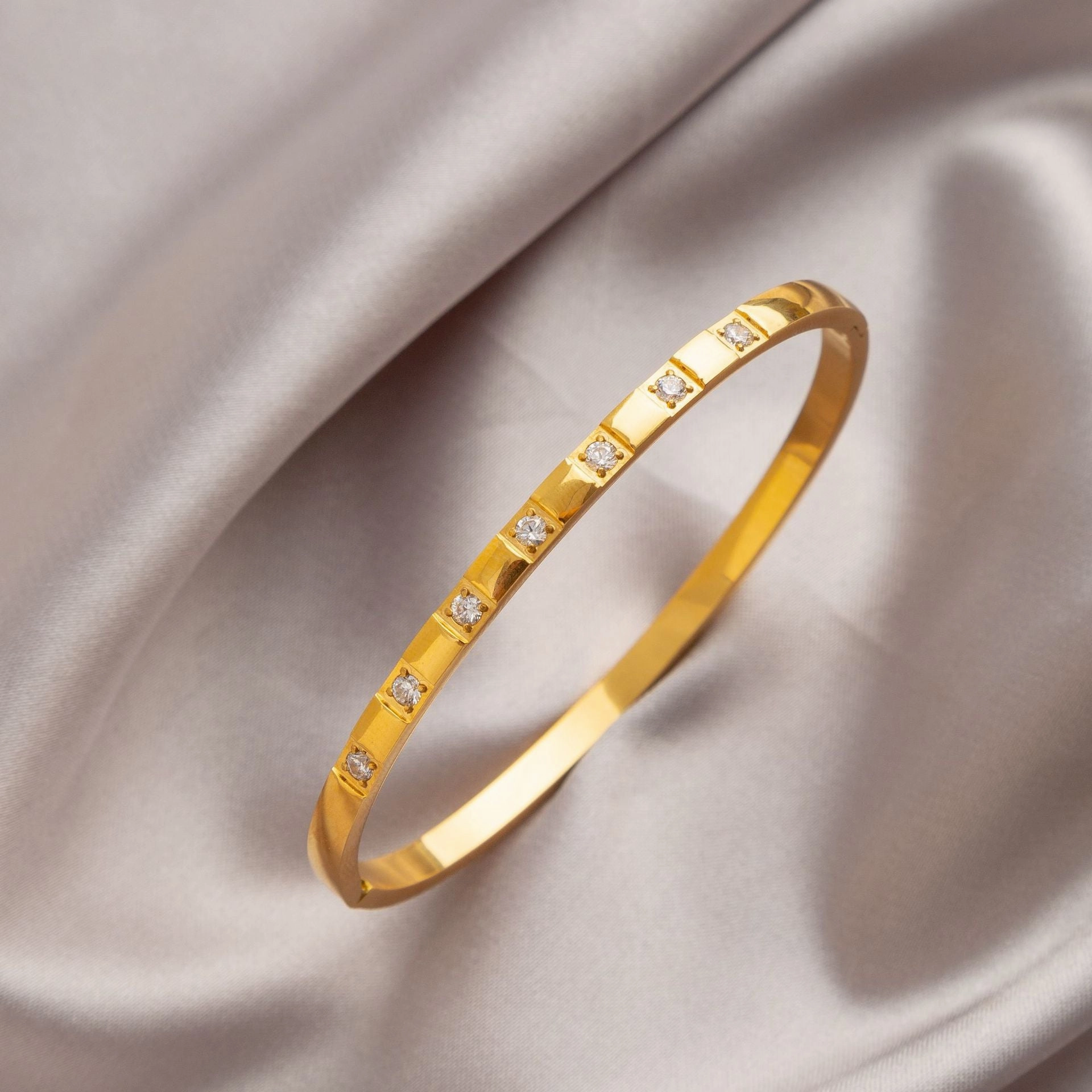 Wholesale Titanium steel diamond-encrusted Bracelet