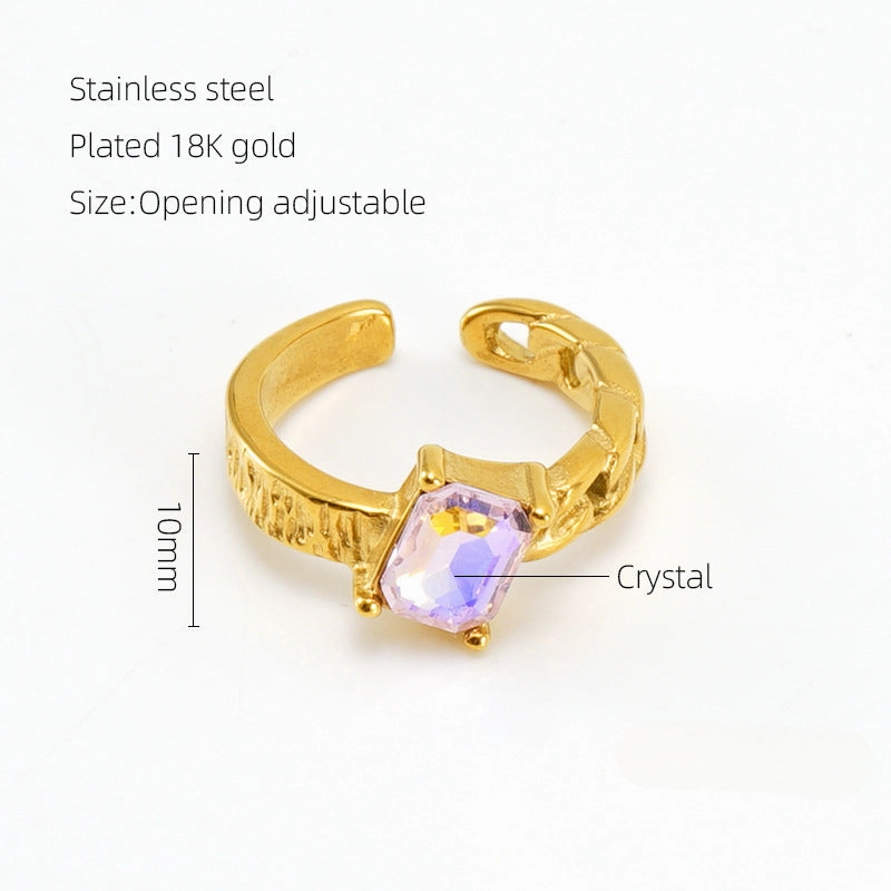 Wholesale Titanium Steel Diamond Rings