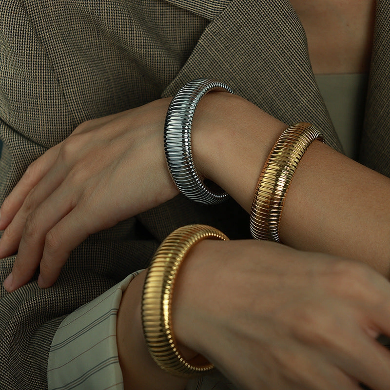 Wholesale Titanium Steel Elastic Stainless Steel Bracelet