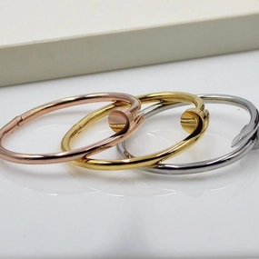 Wholesale Titanium Steel Fashionable Card Add Nail Bracelet Ring Stainless Steel Fashionable Trendy Rings