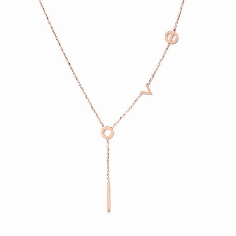 Wholesale Titanium Steel Fast Color White Necklaces