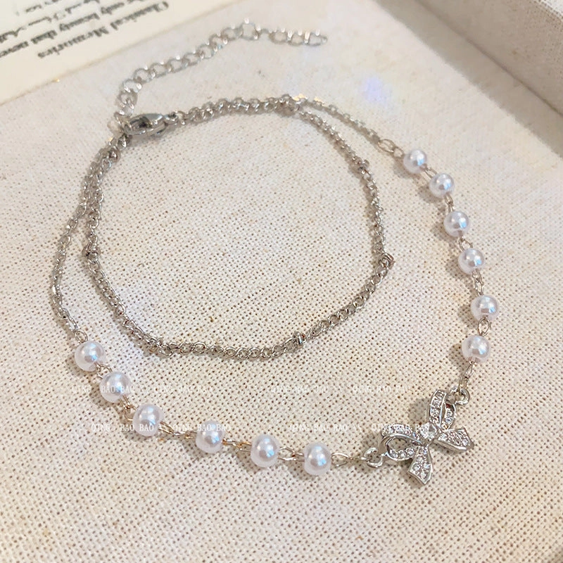 Wholesale titanium steel female niche all-match light luxury high-end lovers bracelet