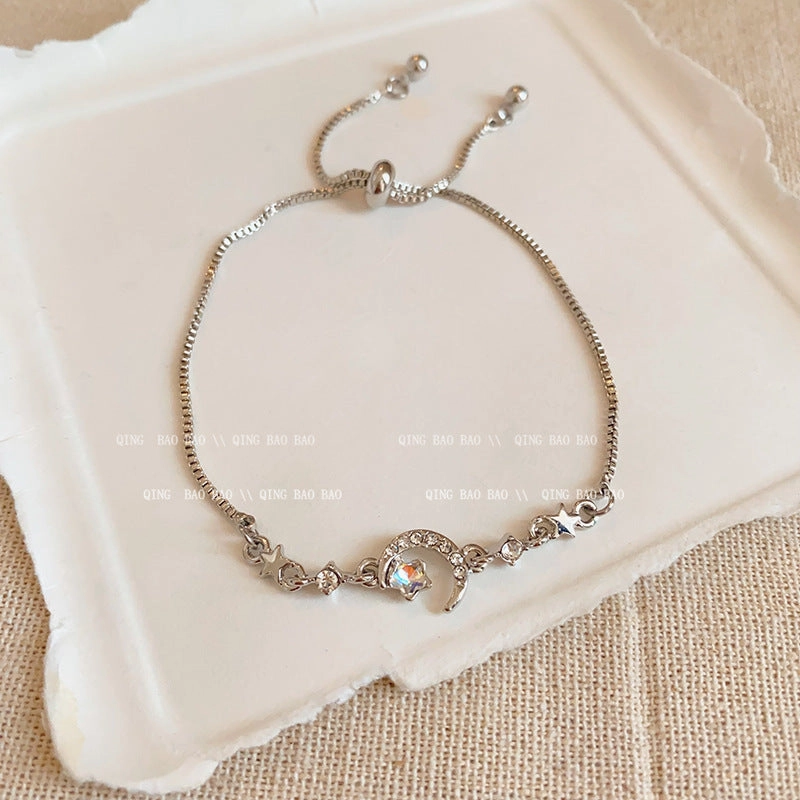 Wholesale titanium steel female niche all-match light luxury high-end lovers bracelet