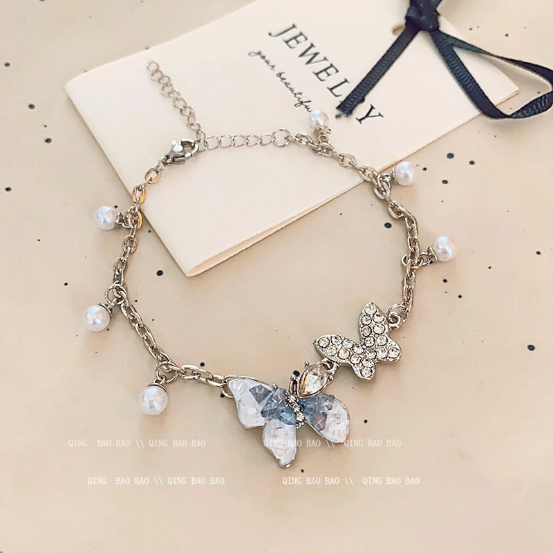 Wholesale titanium steel female niche all-match light luxury high-end lovers bracelet