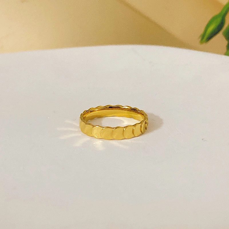 Wholesale Titanium Steel Gold Ring