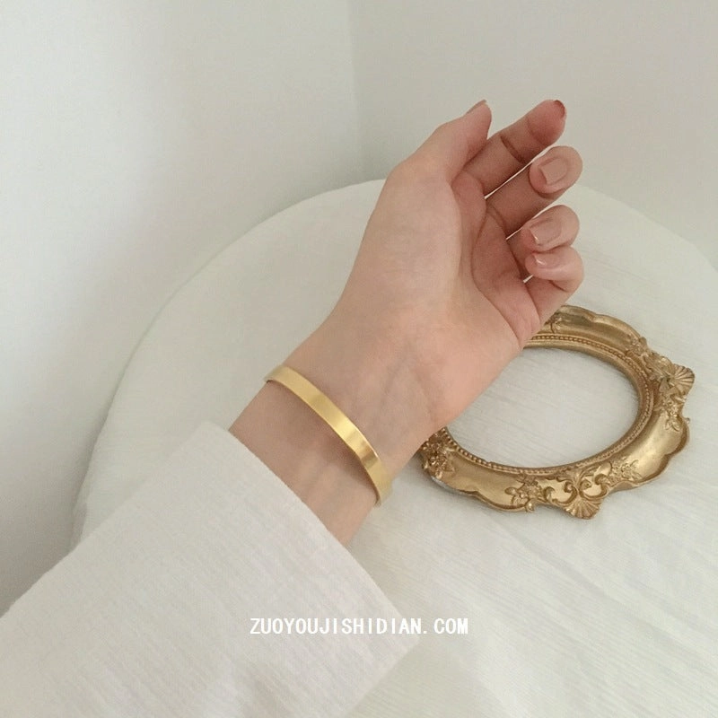 Wholesale titanium steel gold vintage bracelet