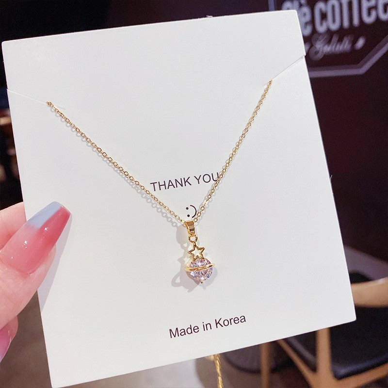 Wholesale Titanium Steel Necklace Women's All-match Sweet Chain Accessories